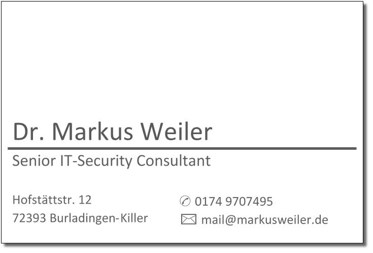 Markus Weiler
